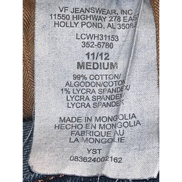 Lee One True Fit Jeans Women 11 32 X 28 Straight Leg Stretch Blue Denim - Picture 10 of 11